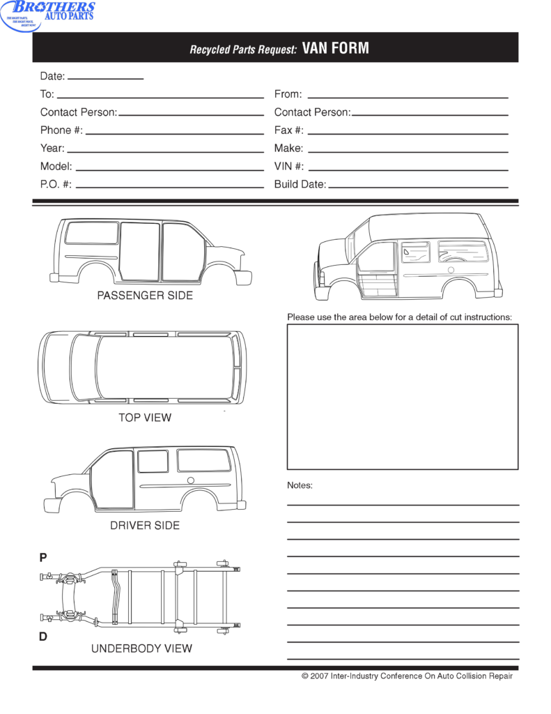 Cut Sheets - Brothers Auto Parts